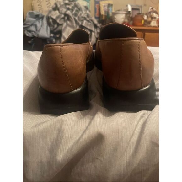 Dansko Womens Brown Embroidered Toe Slip-On Leather Clogs Size 9.5 - Picture 9 of 11